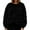 b-Black, variant on Guitiannn Women Casual Solid Pocket Long Sleeve Pet Hoodless Sweatshirt Pullover Top Comfortable Sweatshirts Women Lady Pants Suits Hoodie Graphic Hoodies Women Cute Women Zip up Jackets Ladies