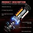 thumbnail image 3 of For Mercedes-Benz ML350 2003-2005 H7+H7 LED Headlight Bulbs + H11/H9 Fog Light Bulbs 6 Pack, 3 of 12
