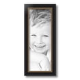 thumbnail image 2 of ArtToFrames 6x16 inch Black Velvet with Gold Picture Frame, Black MDF Poster Frame (4690), 2 of 7
