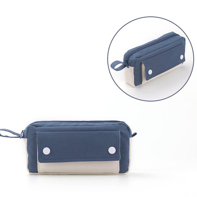 Estuche para lápices Bolígrafo de gran capacidad Estuche para lápices Bolsa duradera Diario portátil con mango de fácil agarre Marcador Bolsa de viaje Organizador de oficina escolar para adultos Wmkox8yii hjk907