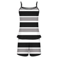 thumbnail image 4 of Kaemgyyd Women Cami Tank Pajamas Sets Shorts Pj Set Summer Sleeveless Soft Sleepwear Comfy Printing Loungewear, 4 of 4