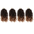 thumbnail image 4 of EeaseCA 4pcs Twists Crochet Braids Twists Fluffy Curly Synthetic Braiding Hair Extension, 4 of 7