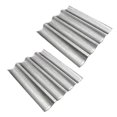 thumbnail image 3 of 2 uds moldes para pan antiadherentes bandeja Ba ondulada 4 ranuras molde Ba para el hogar Kit Restnt (tamaño L,, 3 of 4