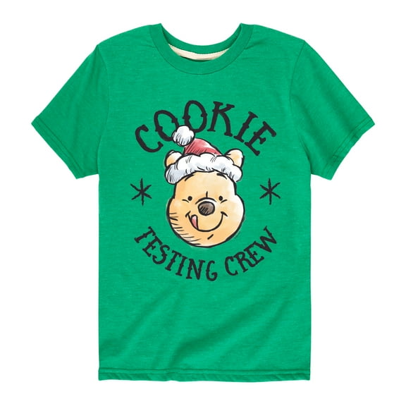 Disney Winnie The Pooh - Christmas Cookie Testing Crew - Toddler & Youth Short Sleeve Graphic T-Shirt