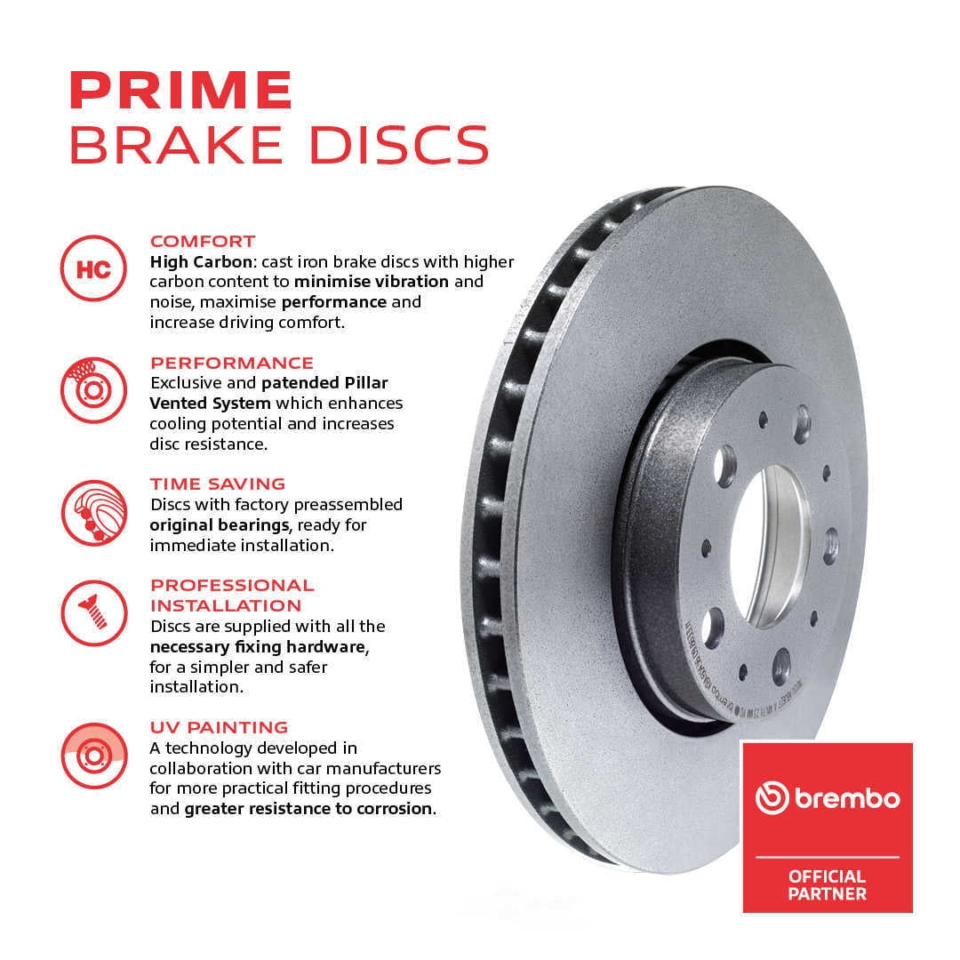 Brembo 09.B537.11 PRIME Disc Brake Rotor