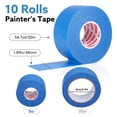 thumbnail image 2 of Cinta adhesiva para pintores Fyguard, azul, 48 mm x 50 m, uso general, 10 rollos, 2 of 8