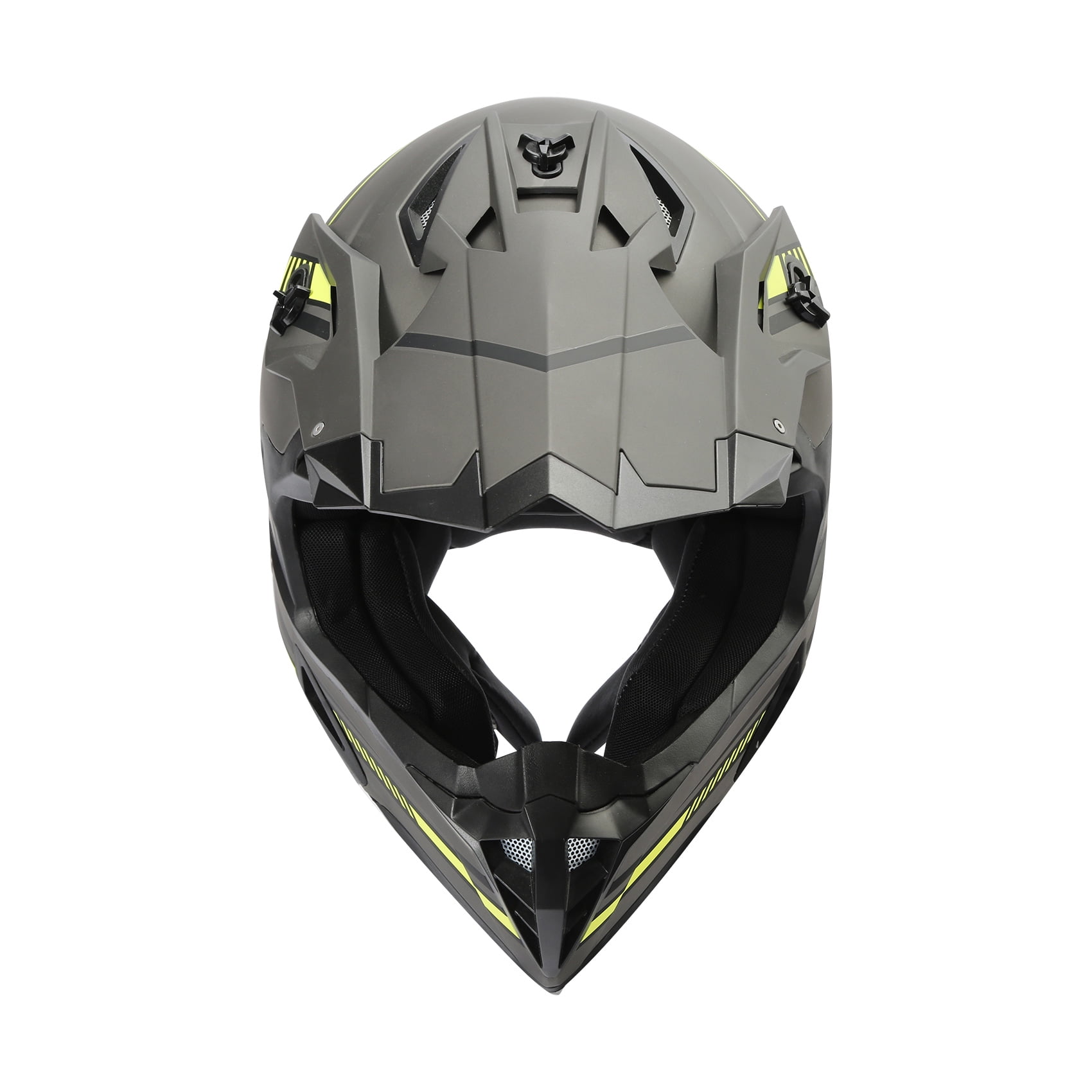 TCMT DOT Dirt Bike Helmet Full Face Adult Motorcross Helmet for Atv Offroad Street Dirt Bike Gray XL Size