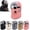 Pink, variant on Unisex Outdoor Biking Hat with Goggles, 5-in-1 Fleece Hat and Neck | Detachable Face Cover Breathing Valve Windproof Fleece Lined Fur Ear Flap Hood Neck Warmer Cycling Snowmobile