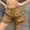 Khaki, variant on WPPGONE Cargo Shorts Women Baggy Lightweight Running Quick Dry Elastic Waisted Drawstring Straight Leg Wide Bottoms Zipper Outdoor Sports Active Shorts with Multi Pockets