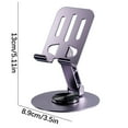 thumbnail image 2 of ​​360° Rotating Metal Phone Stand Foldable - Adjustable Tablet Holder Desktop Organizer, Universal Lazy Bracket for Devices, Compact Portable Base​​, 2 of 6