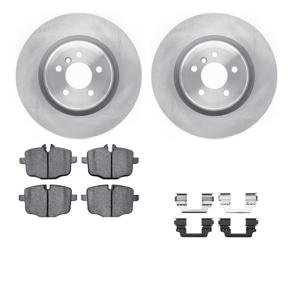 Dynamic Friction Company Rear Brake Rotors with 5000 Advanced Brake Pads includes Hardware 6512-31486