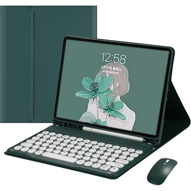 Étui clavier souris pour iPad 7e 8e 9e génération, housse pour