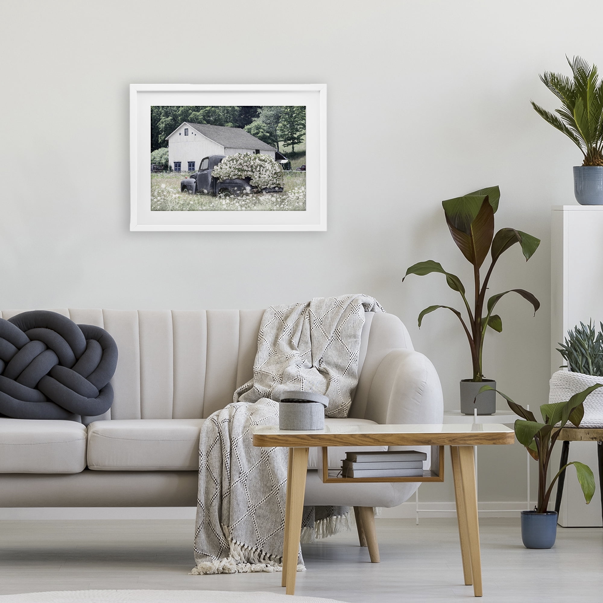 Stupell Industries Bed Full Of Blossoms White Framed Print Under Glass, design by Lori Deiter
