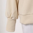 thumbnail image 2 of Vedolay Half Zip Sweatshirt Women Hoodies for Women Oversized Sweatshirts Pullover Long Sleeve Half Zip Hoodies Fall Tops,Beige XL, 2 of 5