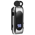 thumbnail image 1 of Auriculares inalámbricos Bluetooth 5.2 con indicador de batería para smartphones, color plata, 1 of 9