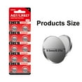 thumbnail image 3 of 10Pcs SR927SW Watch Batteries AG7 Button Cell 1.55V LR927 LR57 Alkaline Coin Replacement for Clock, 3 of 8