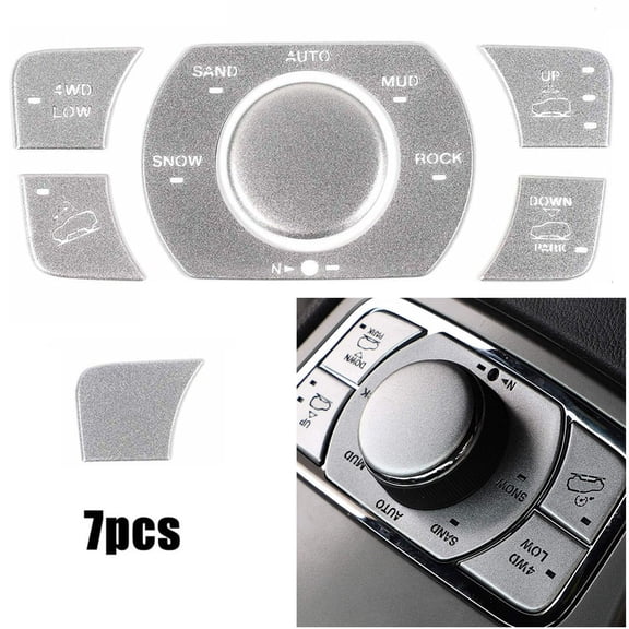 Four Wheel Drive Control Button Decor Cover for Jeep Grand Cherokee 2016  Silver