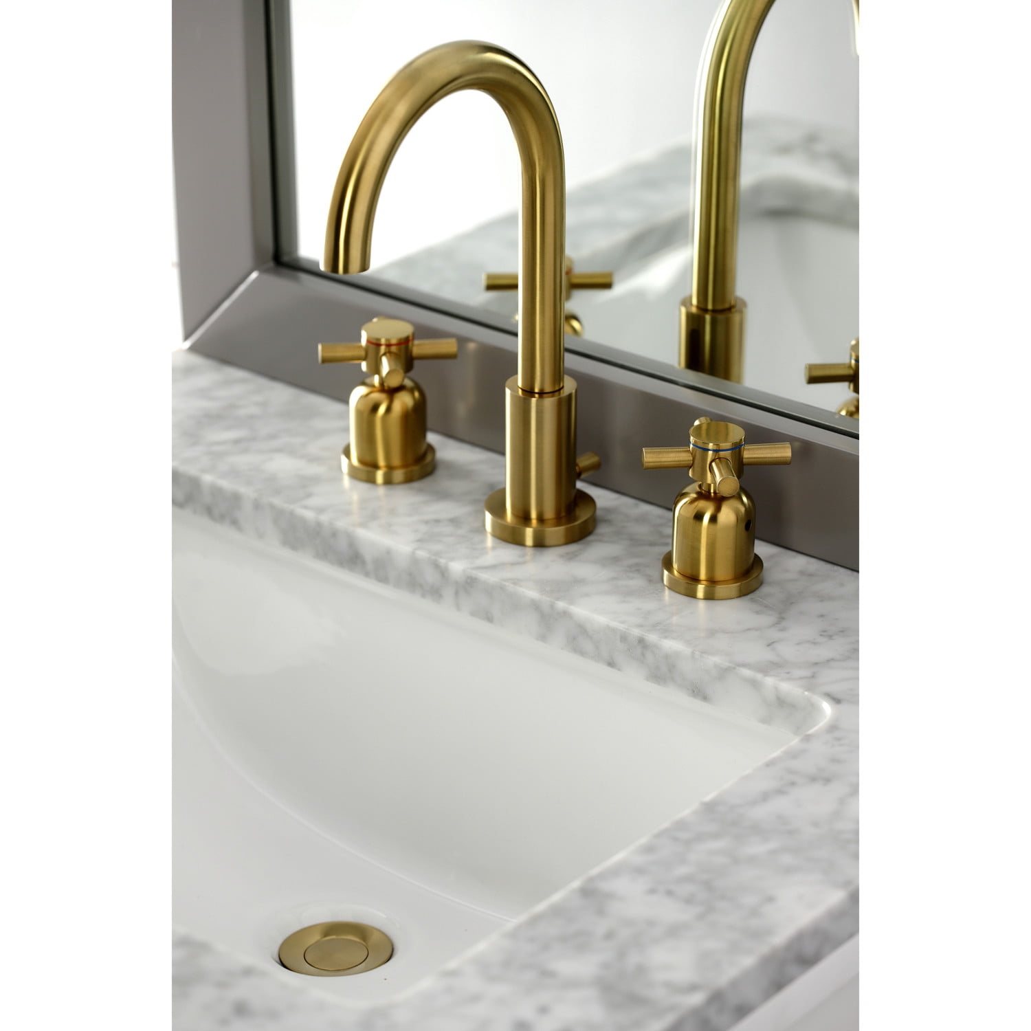 Fauceture FSC8923DX Concord Widespread Bathroom Faucet, Brushed Brass