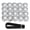 Silver, variant on Rupoun 20Pcs Universal 21mm Wheel Lug Nut Covers Caps Screw Protector Hub Anti-Rust Red (0.83 inches / 21 mm)