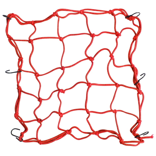 Motorc Cargo Net Elástico Equipaje Cascos Bungee Netting con Small