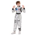 thumbnail image 3 of Toimothcn Toddler Boys Romper Long Sleeve Casual Astronaut Shaped Carnival Performance Romper Soft Loose Fit Show Jumpsuit Comfy Newbron Clothing, 3 of 7