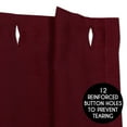 thumbnail image 6 of Sweet Jojo Designs Boho Floral Wildflower Burgundy Red and Orange Girl Fabric Shower Curtain, 6 of 6