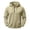Khaki—Hoodies for Men, variant on BVOFAR Mens Hooded Sweatshirt Winter Fleece Full Zip Jackets Quarter Zip Pullover Long Sleeve Outerwear with Multi Pockets Black M