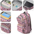 thumbnail image 4 of Pink Dachshund Chips Backpack for School,Cute School Bag,Schoolbag with Adjustable Shoulder Straps & Padded Back,16.9 Inch, 4 of 5
