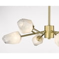 thumbnail image 2 of Design Living 8-Light Gold Iron Chandelier With Glass Shades, 2 of 3