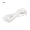 thumbnail image 3 of Uxcell 5.47 Yards 2.6mm Flat Leather Cord Suede String for DIY Crafts, White 3Pack, 3 of 6