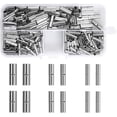 thumbnail image 1 of Conectores a tope sin aislamiento, paquete de 200 Kit de terminación de crimpado de cable de casquillo de cable transparente sin soldadura 22-18AWG 16-14AWG 12-10AWG LingWen 8390606707178, 1 of 1