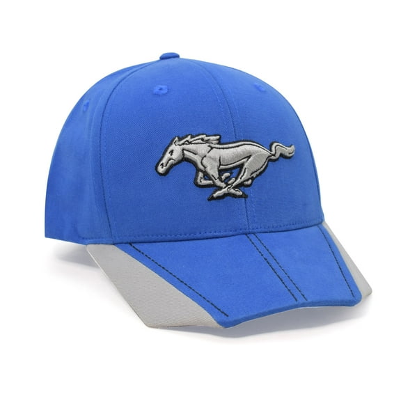 Ford Mustang Logo Hexagonal Visor Bill Blue Baseball Hat
