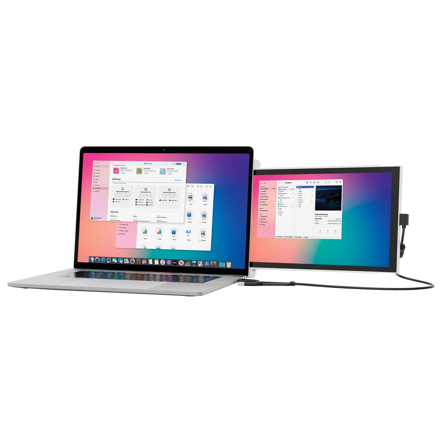 Mobile Pixels DUEX Lite Portable Full HD IPS Screen Laptop Monitor, 12.5 Inch