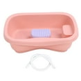 thumbnail image 2 of Bedside Shampoo Basin Hair Washing Basin For Elderly With Hose Brush Multifunctional Plastic Sink, 2 of 8