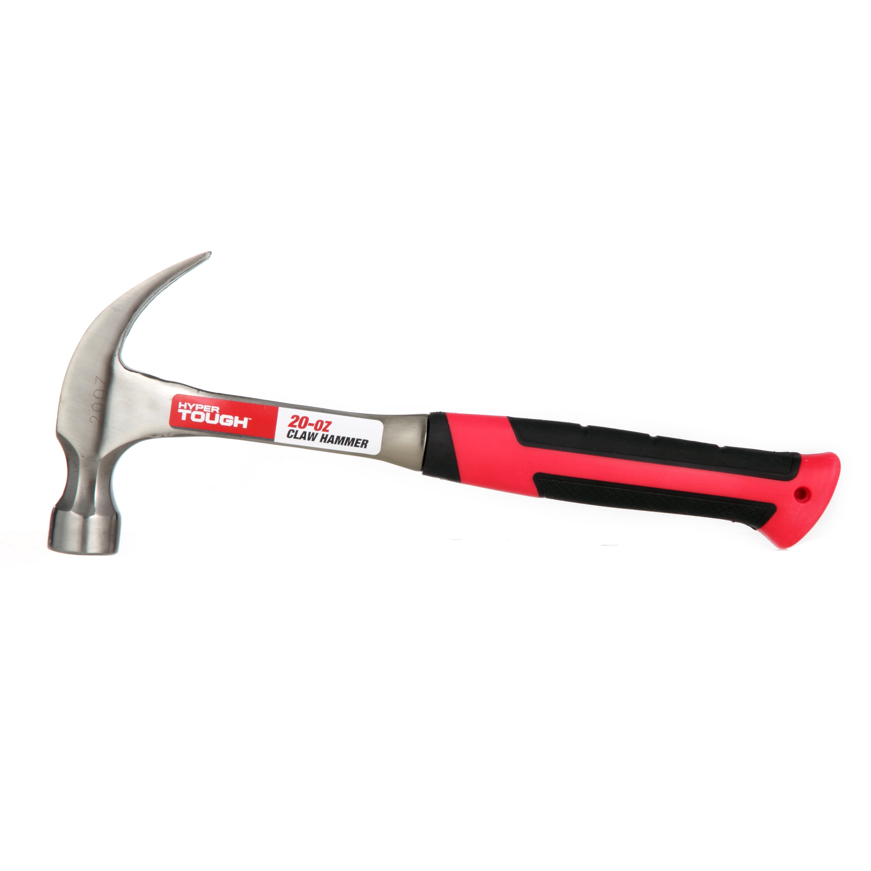 Hyper Tough 20 oz. Steel Shaft Claw Hammer with Comfort Grip TH20199A
