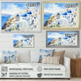 thumbnail image 4 of Designart "Santorini Landscape Beauty IV" Landscapes Framed Wall Art - Country White Greece Entryway Framed Wall Art Print, 4 of 6