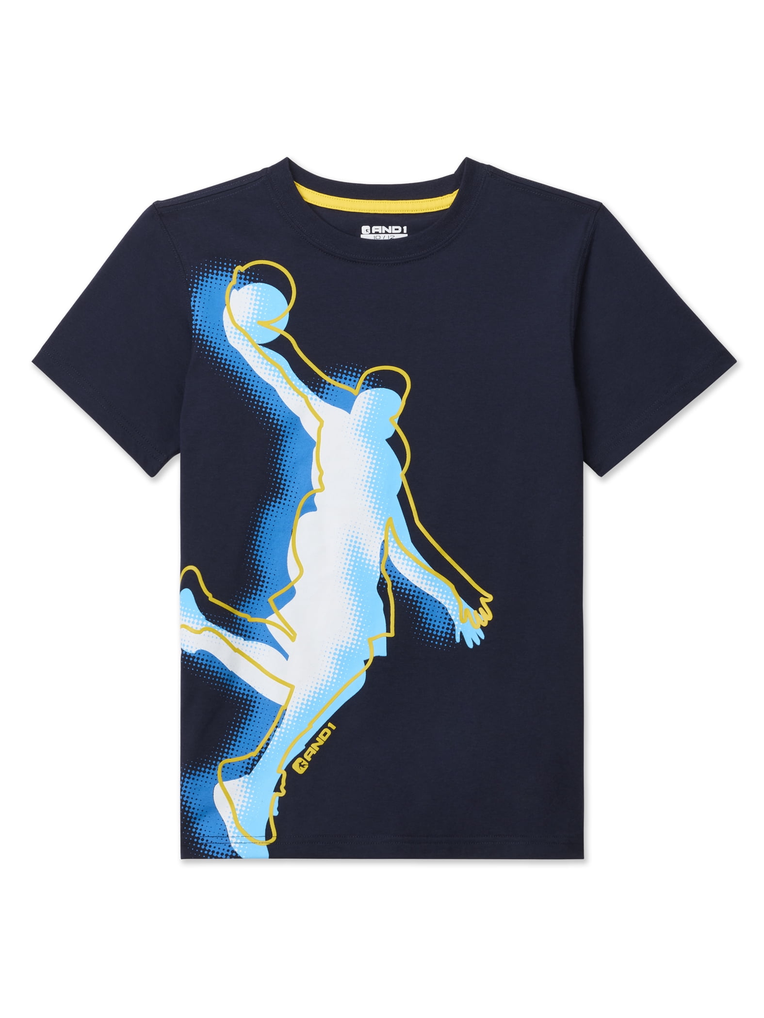 AND1 Boy's Short Sleeve Graphic T-Shirt, Sizes 4-18