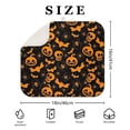thumbnail image 4 of Halloween Pumpkins Bats Spiders and Skulls Dish Drying Mat for Kitchen 1 Pack, Ultra Absorbent Microfiber Dishes Drainer Mats,16x18in(41x46cm), 4 of 6
