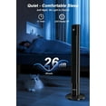 thumbnail image 5 of Tower Fans for Bedroom, 43" Bladeless Oscillating Standing Fan, Touch LED Display, Remote Control, 12H Timer, 3 Speeds 3 Modes, Max 26ft/s Quiet Cooling Floor Fan for Home Office, 5 of 8