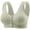 Womens Bras Green, variant on Womens Everyday Bras, Daisy Bras for Older Women Front Closure Womens Plus Size Full Coverage Supportive Bra No Underwire Comfy Underwear L-3XL