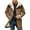 Khaki, variant on Men'S Vintage Suede Jacket Collar Coats Leather Jacket Men Zip Up Motorcycle Jacket Coats Retro Tops