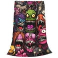 thumbnail image 2 of Vsdgher Monstrous Cartoon Characters Ultra-Soft Micro flannel Blanket Throw Blankets for Couch Sofa, Bed (4 sizes)-50"x40", 2 of 7