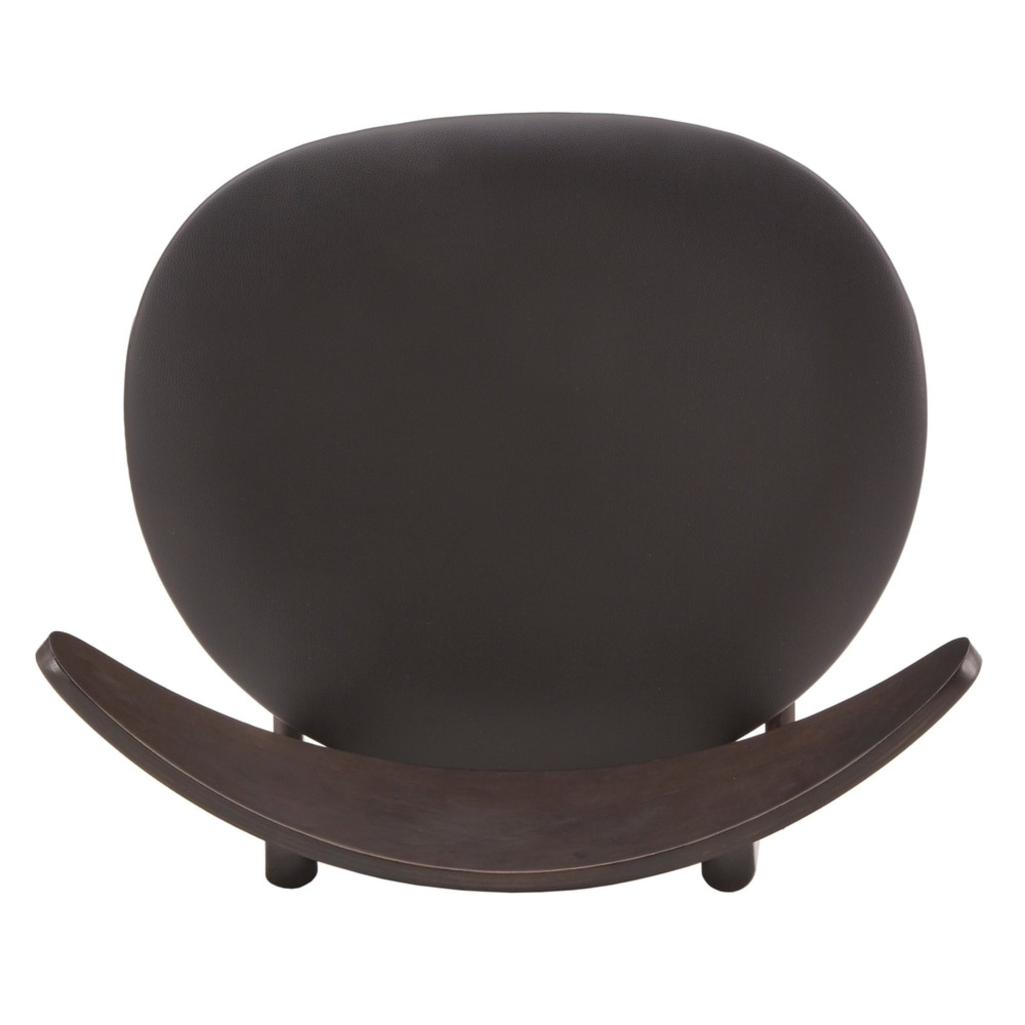 Weston Home Arne Mid-Century Tapered Dining Chairs, Set of 2, Black Finish, Black Vinyl