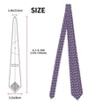 thumbnail image 2 of Men's Ties, Skull flower blue Satin Ties for Men, Mens Formal Neck Ties for Business Weeding Gift, 2 of 5