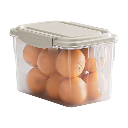 Food Storage Containers for Fridge 4.5L Fruit Storage Box Clear Vegetable Containers for Families Home Cooks Parents Office RV Restaurant