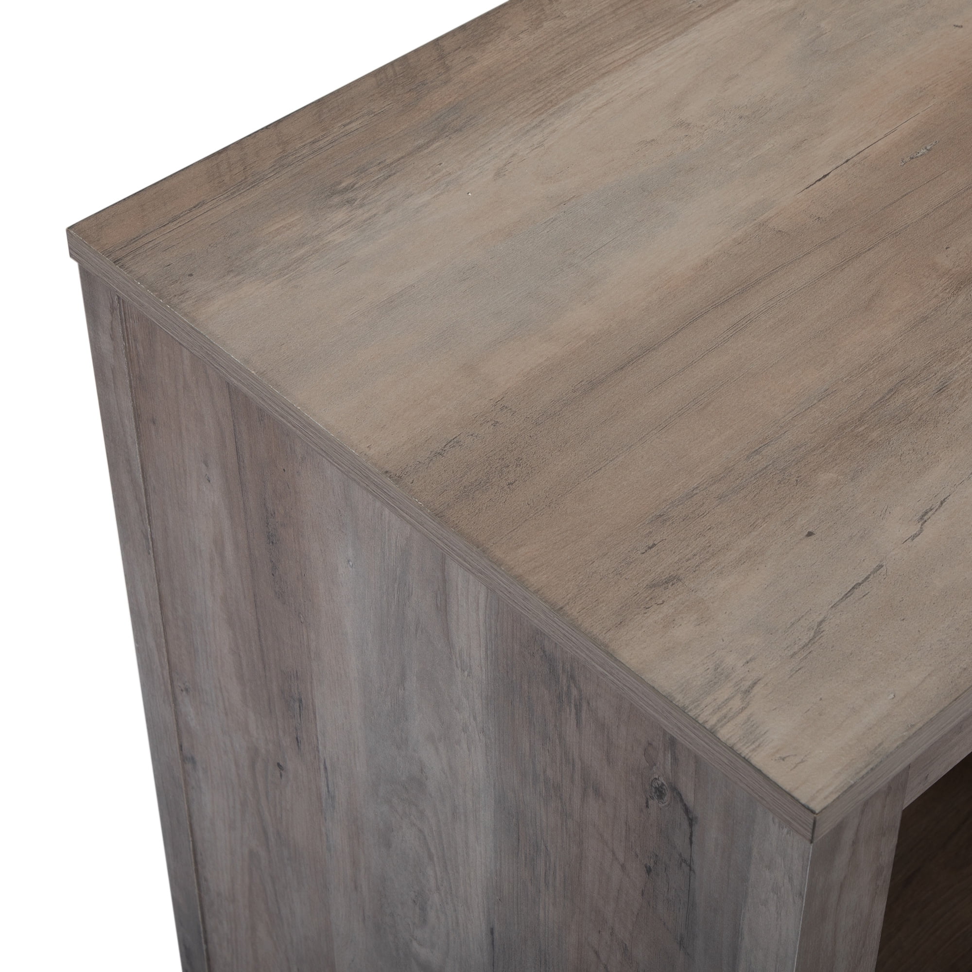 Kadyn Tv Stand for Tvs Up to 41", Modern Corner Tv Stand for Living Room, Tv Stand with 3 Layers of Adjustable Shelves, Taupe