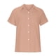 thumbnail image 1 of Camisas de Cuello en V de Manga Corta para las Mujeres Blusa Suelta con Botón de Color, Túnica de Trabajo Casual con Bolsillo para Uso Diario, 1 of 5