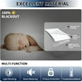 thumbnail image 2 of PureFit Rideaux Occultants 100 % pour Porte-Fenêtre Stores pour Pare-Soleil de Porte Rideau de Porte de Patio Revêtement pour Intimité à Nouer Isolé Type Lin Housse de Porte d'Entrée Draperies, L26 x H40 Pouces, 1 Panneau, Blanc, 2 of 7