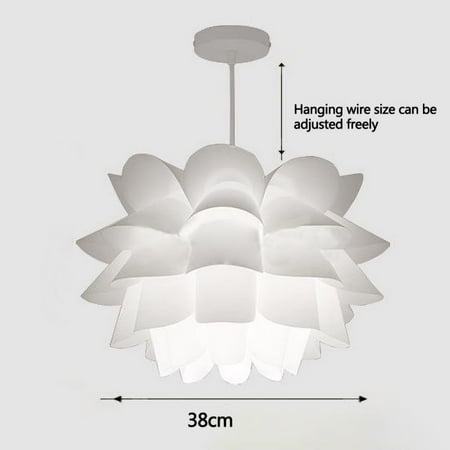 Creative Lotus Shape Chandelier Puzzle Flower Ceiling Light Fixture Decorative For Living Room Dining Bedroom Bar Desk Art Decor Cover Shade Canada Creative Lotus Shape Chandelier Puzzle, Hanging Light Fixture Ceiling Cover