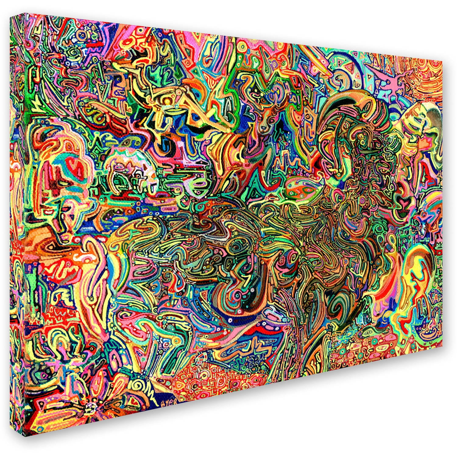 Trademark Fine Art "Do Electric Sheep Dream Of Androids" Canvas Art by Josh Byer